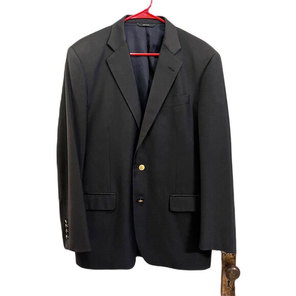 Brooks Brothers Blue Madison Loro Piana Blazer Sports Jacket Coat Mens Size 41R - Picture 2 of 10
